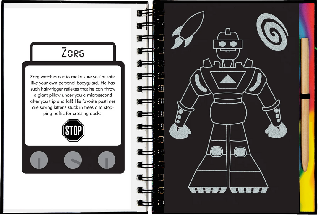 Scratch  &amp; Sketch - Robots