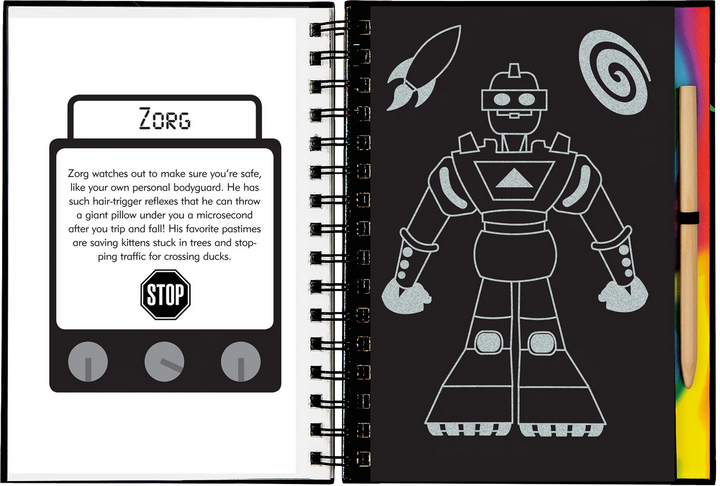 Scratch  &amp; Sketch - Robots