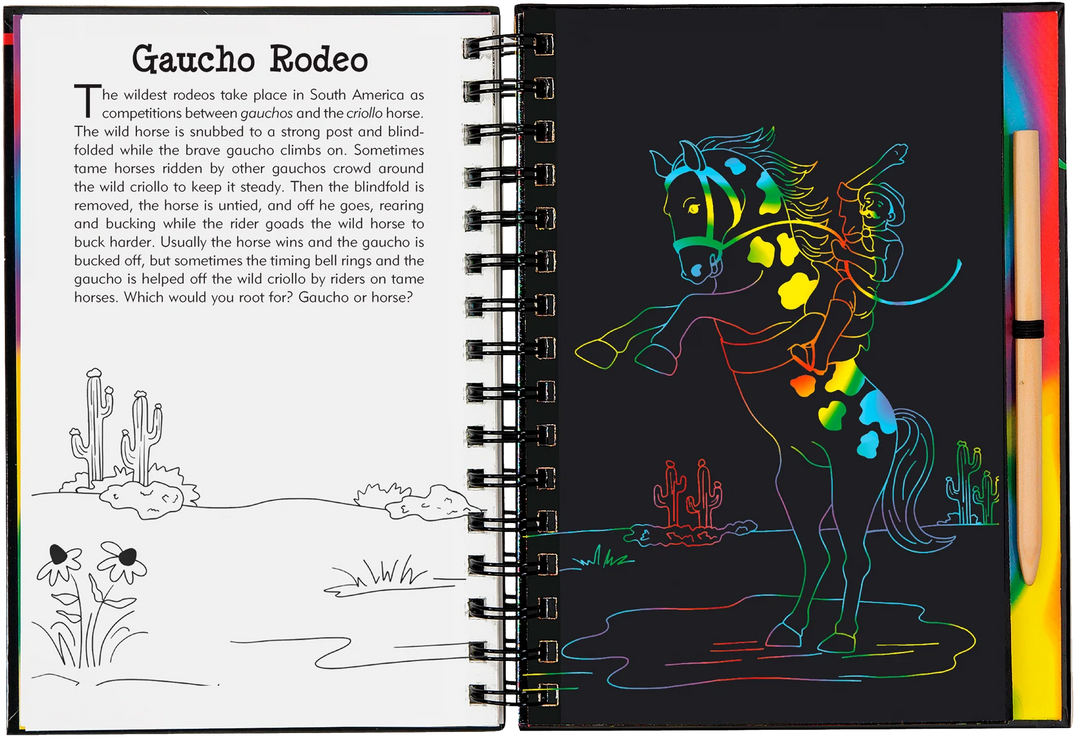 Scratch  &amp; Sketch - Horses