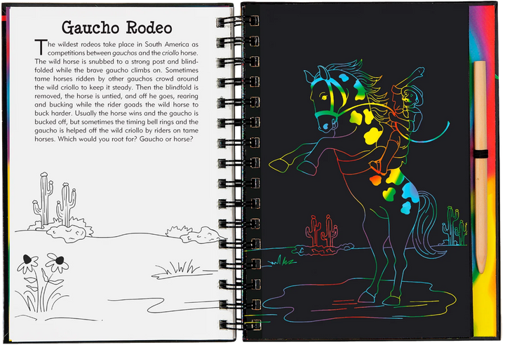 Scratch  &amp; Sketch - Horses