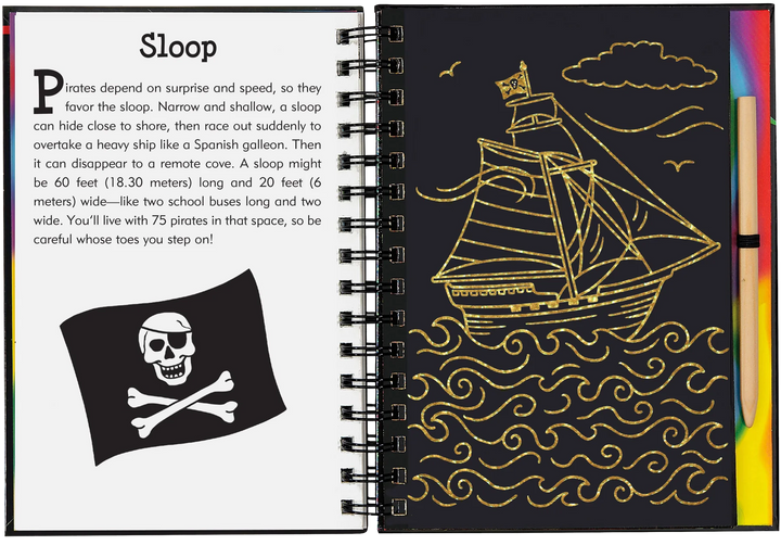 Scratch  &amp; Sketch - Pirates