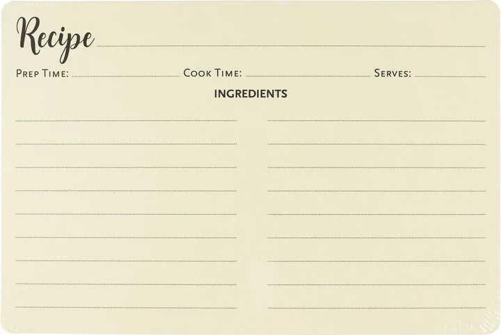 Recipe Card Refill Pack