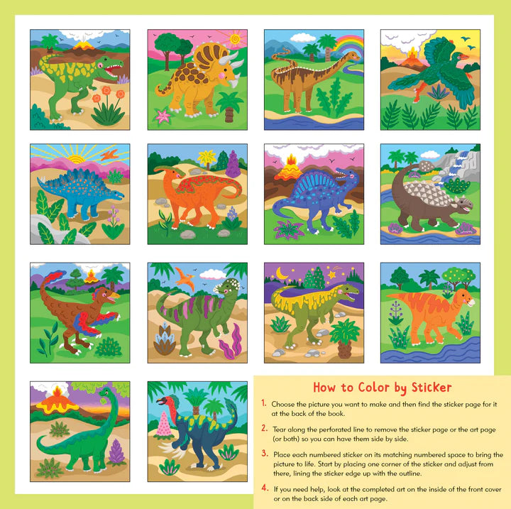 Color By Sticker - Dinosaurs