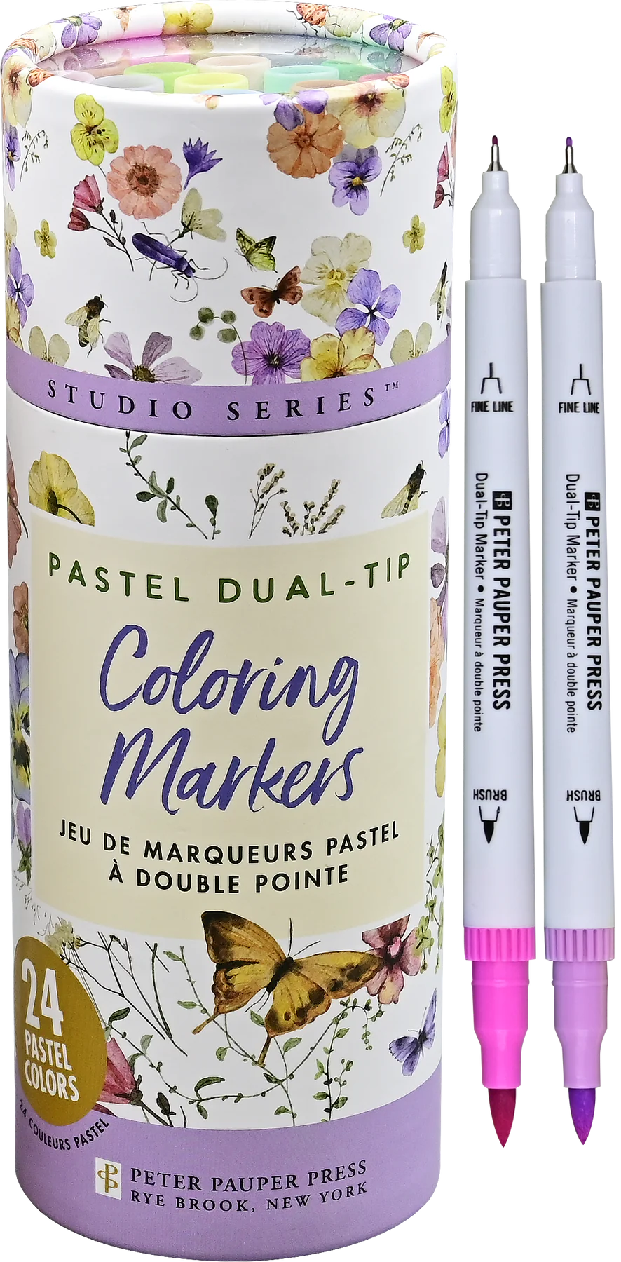 Dual-Tip Pastel Markers