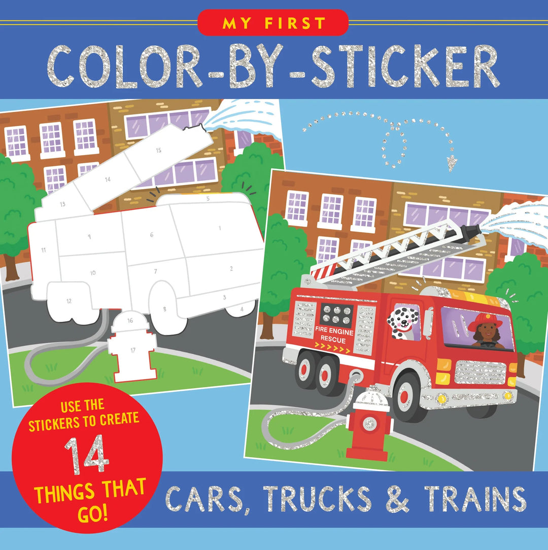 Color By Sticker - Cars, Trucks &amp; Trains