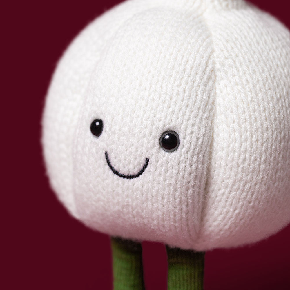 Jellycat Amuseables Garlic plush, side view