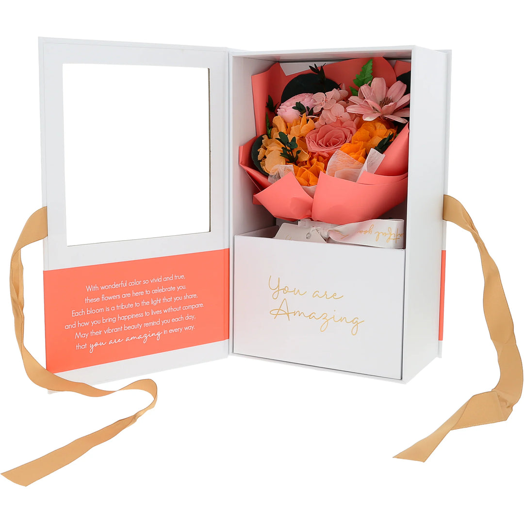 Amazing - Coral Preserved Floral Bouquet