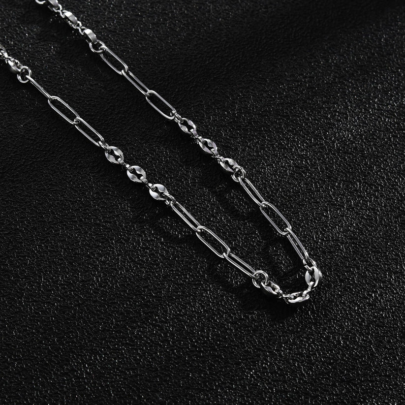 Amma Paper Clip &amp; Oval Beans | Necklace