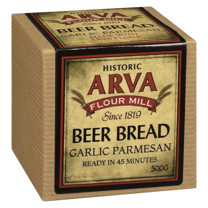Beer Bread - Garlic Parmesan | Arva Flour Mills