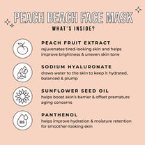 Peach Beach Brightening Face Mask