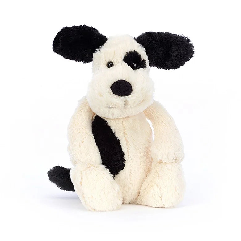 Bashful Black &amp; White Puppy Orig - Med | Jellycat