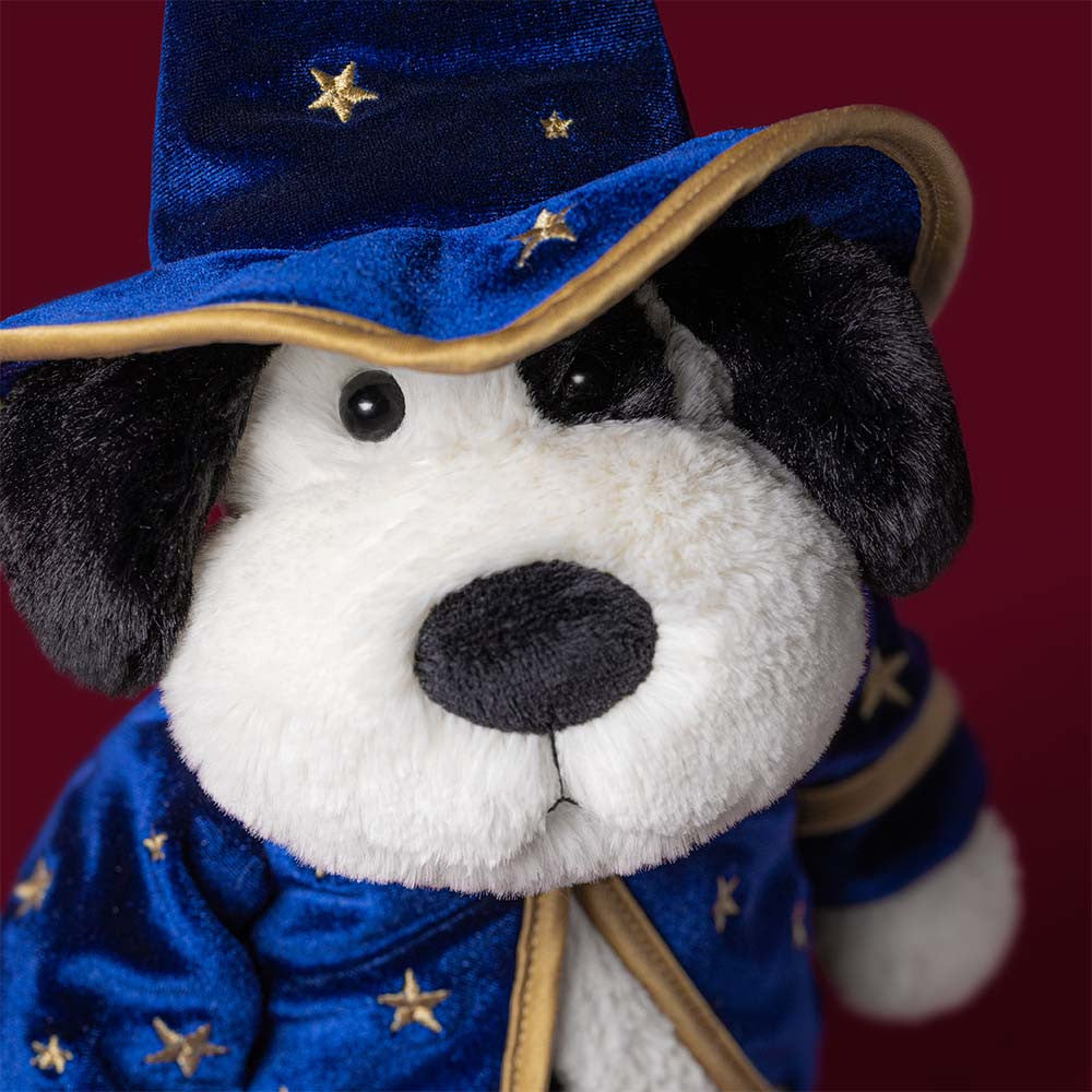 Jellycat Rufferty Puppy Wizard plush, side view