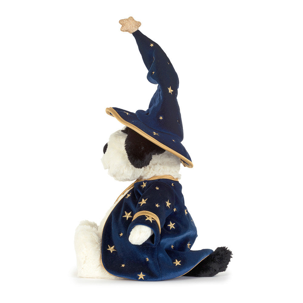 Jellycat Rufferty Puppy Wizard plush, detail view