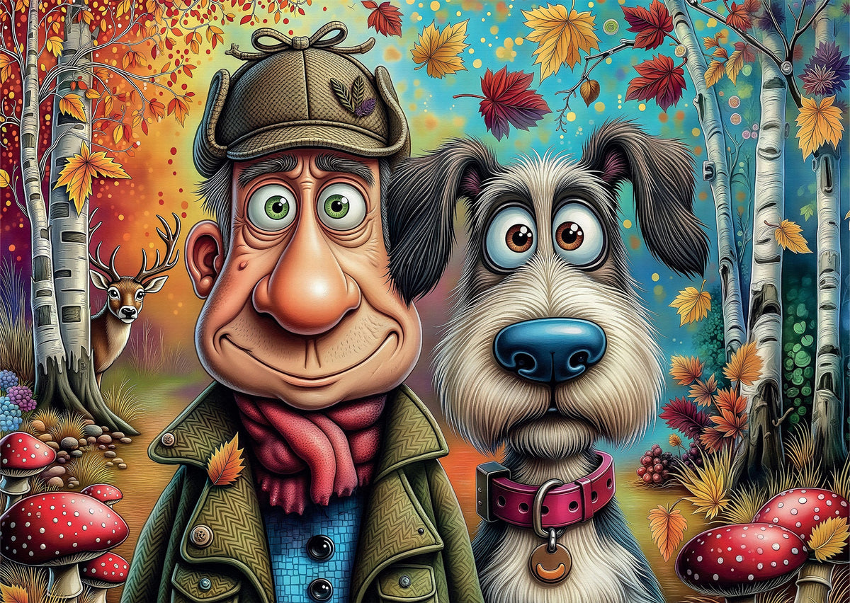 Behind the Tree 1000 piece Delfy puzzle artwork