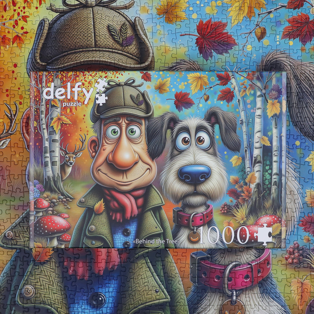 Behind the Tree 1000 piece Delfy puzzle