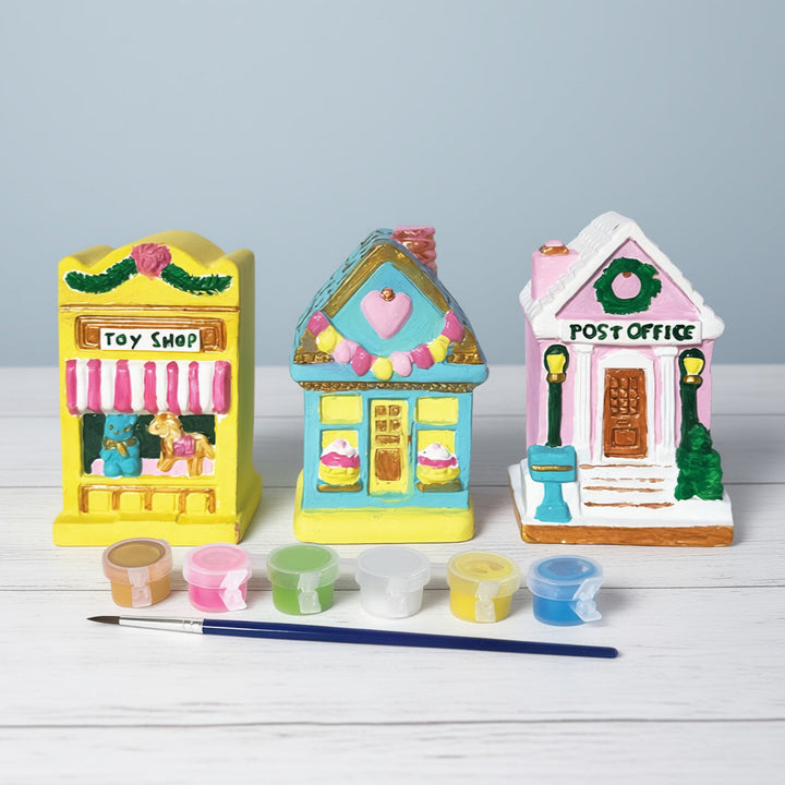 Paint Your Own Holiday Village