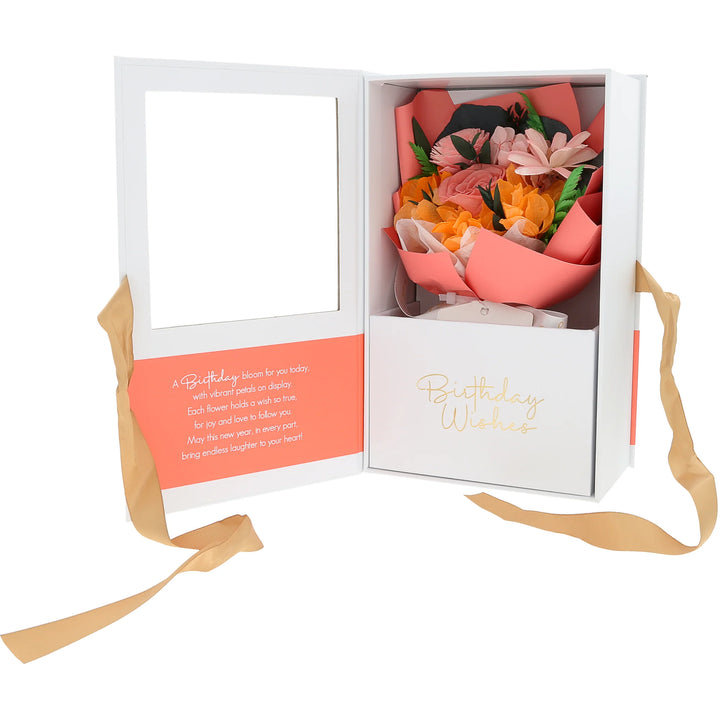 Birthday - Coral Preserved Floral Bouquet