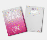 Happy Birthday (Pink) | Cake Cards