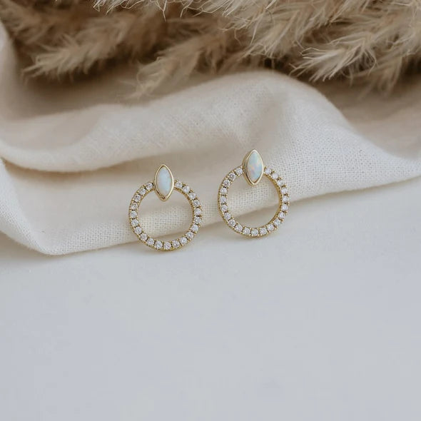 Blanche Studs - Opalite | Earrings