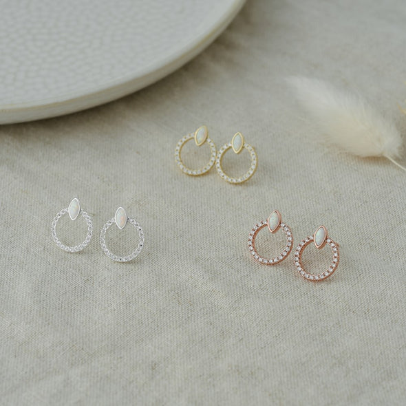 Blanche Studs - Opalite | Earrings