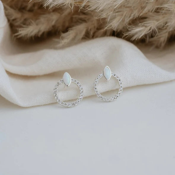 Blanche Studs - Opalite | Earrings