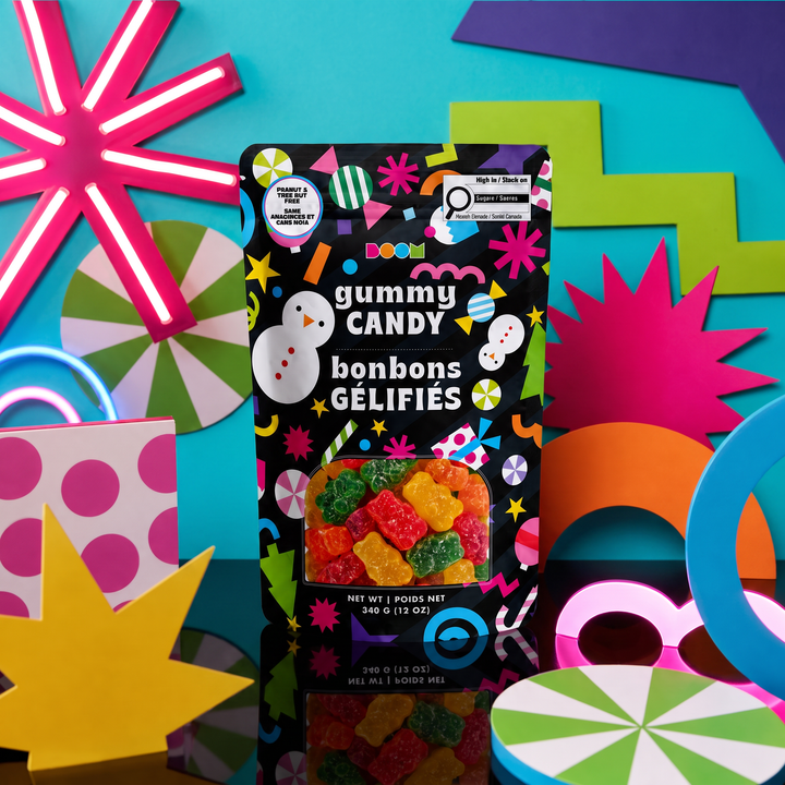 Boom Candy Snowmen &amp; Fun sour gummy candy 340g bag