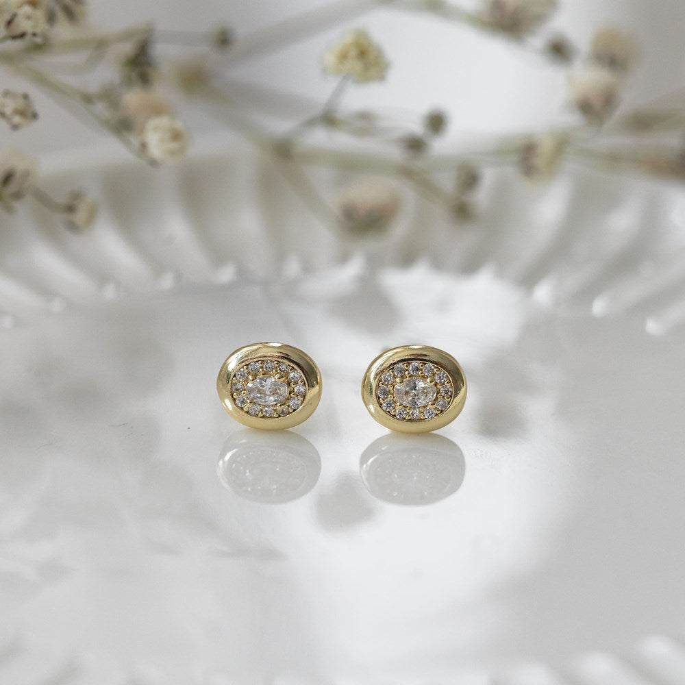 Glee Jewelry Colette Studs in gold