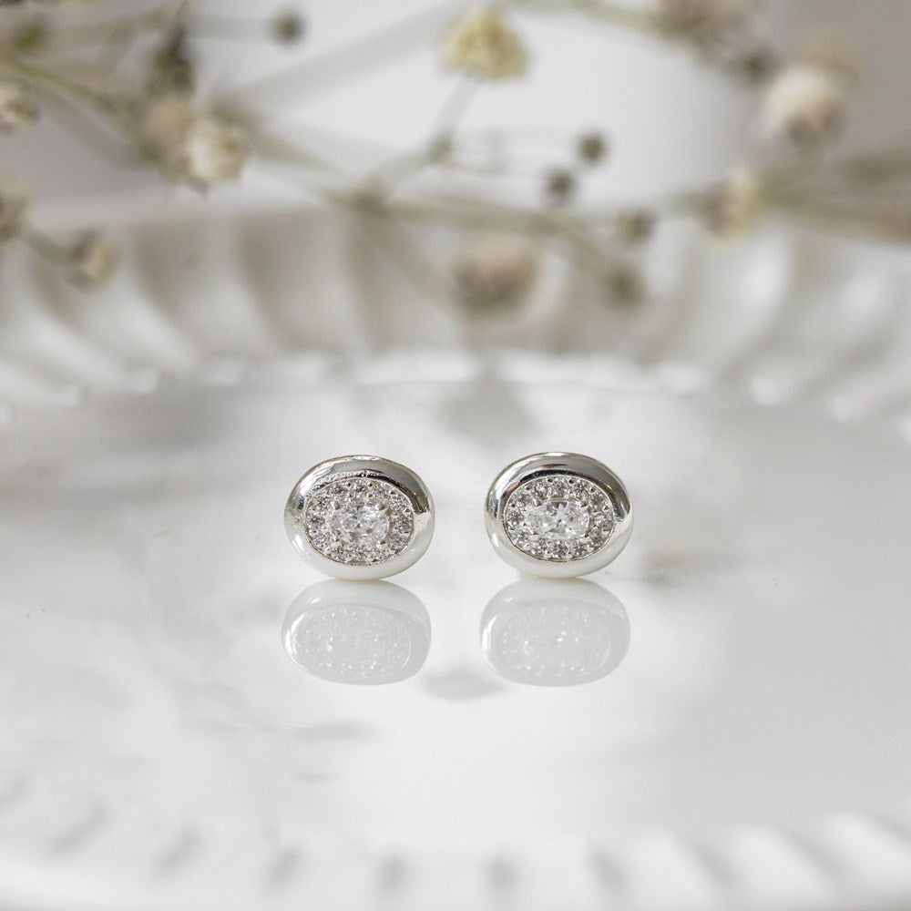 Glee Jewelry Colette Studs in silver