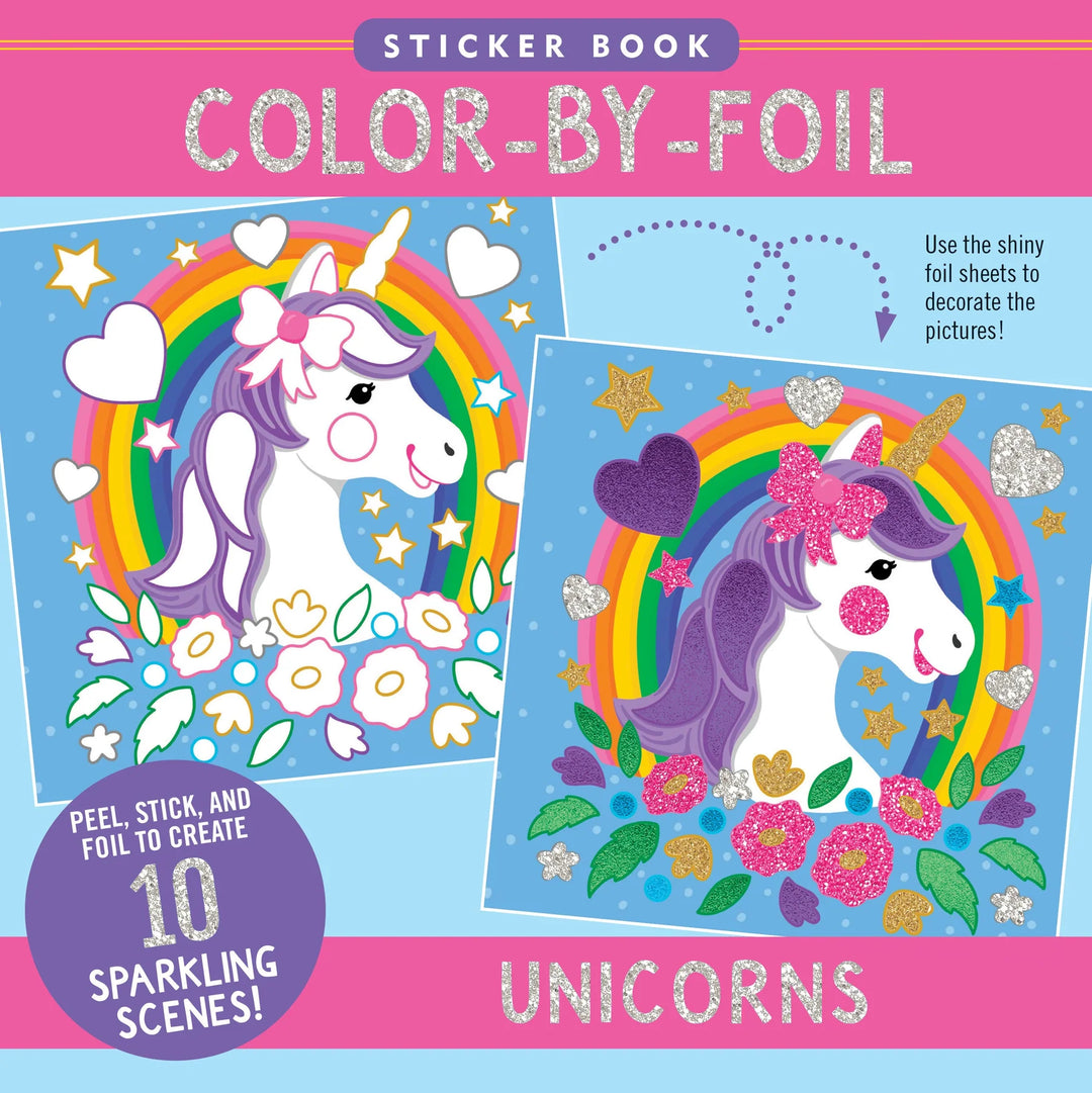 Color By Foil Sticker - Unicorns