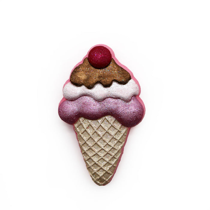 Ice Cream Cone With Cherry | Bath Bomb Shape