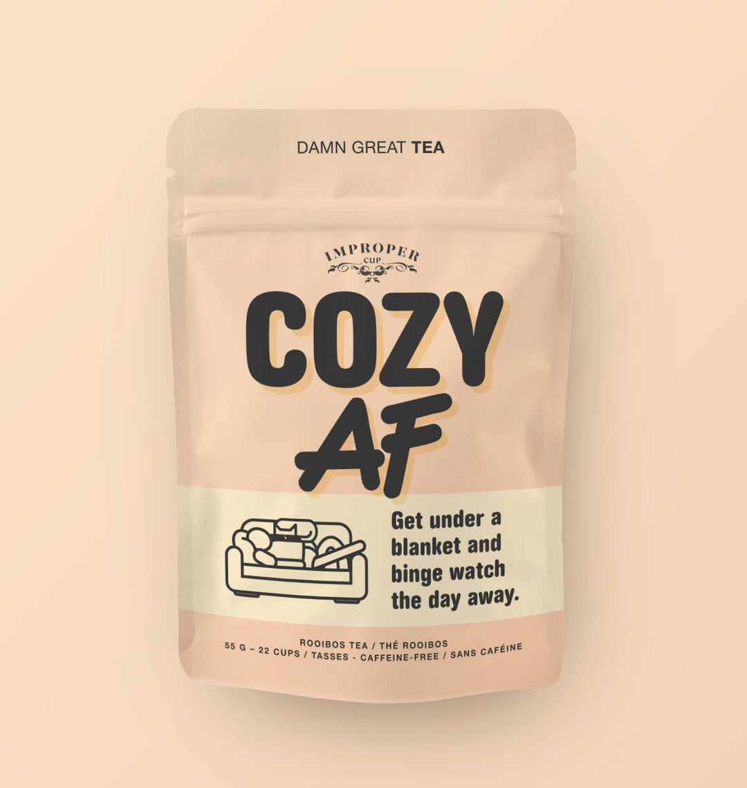 Cozy AF rooibos loose leaf tea by Improper Co.