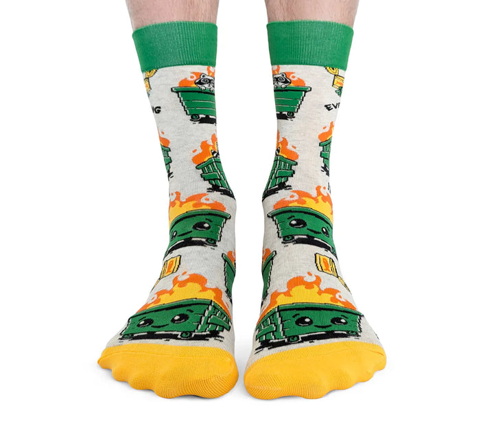 Dumpster Fire | Mens Socks