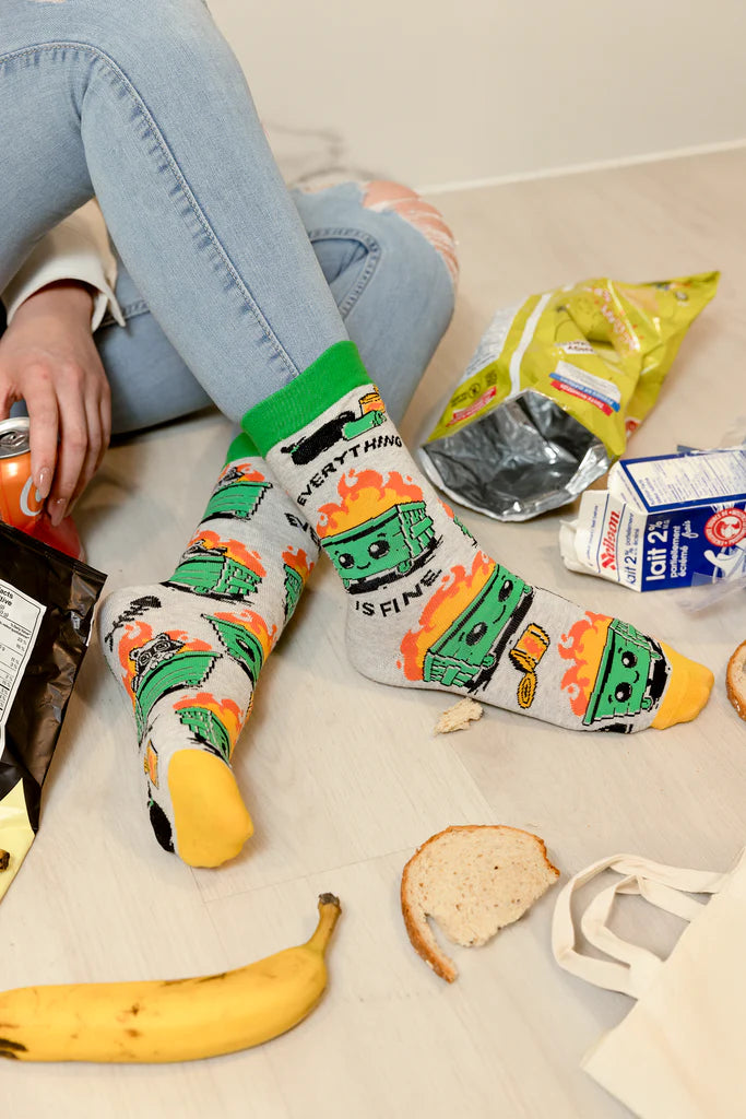 Dumpster Fire | Womans Socks