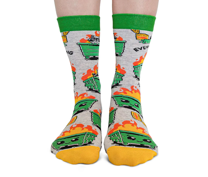 Dumpster Fire | Womans Socks