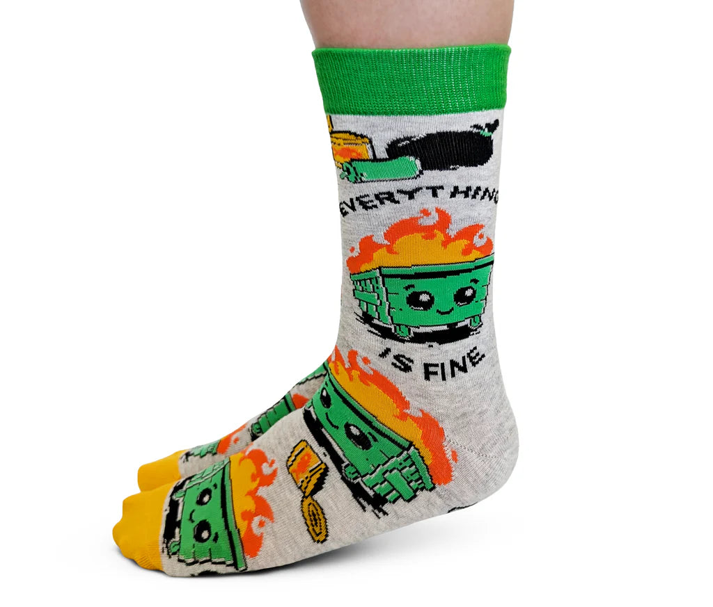 Dumpster Fire | Womans Socks