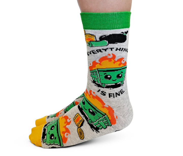 Dumpster Fire | Womans Socks