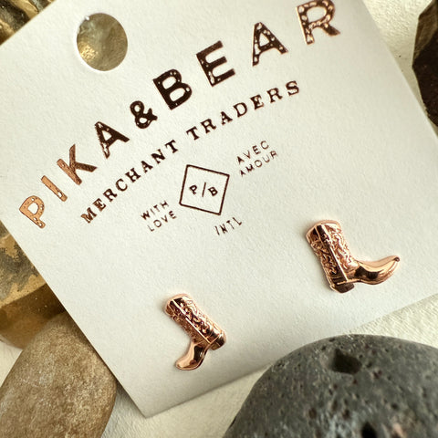 Dolly Cowboy Boot Stud | Earrings