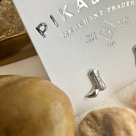 Dolly Cowboy Boot Stud | Earrings