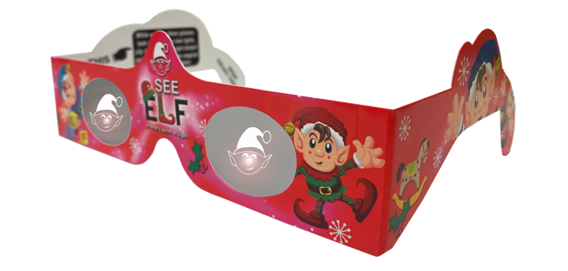 Holiday Specs 3D Christmas light glasses - Elf design