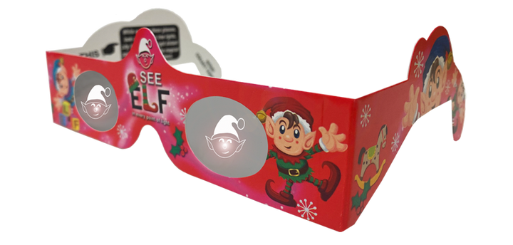 Holiday Specs 3D Christmas light glasses - Elf design