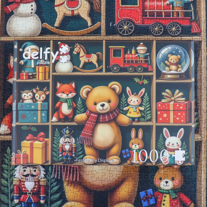 Festive Toy Display 1000 piece Delfy puzzle