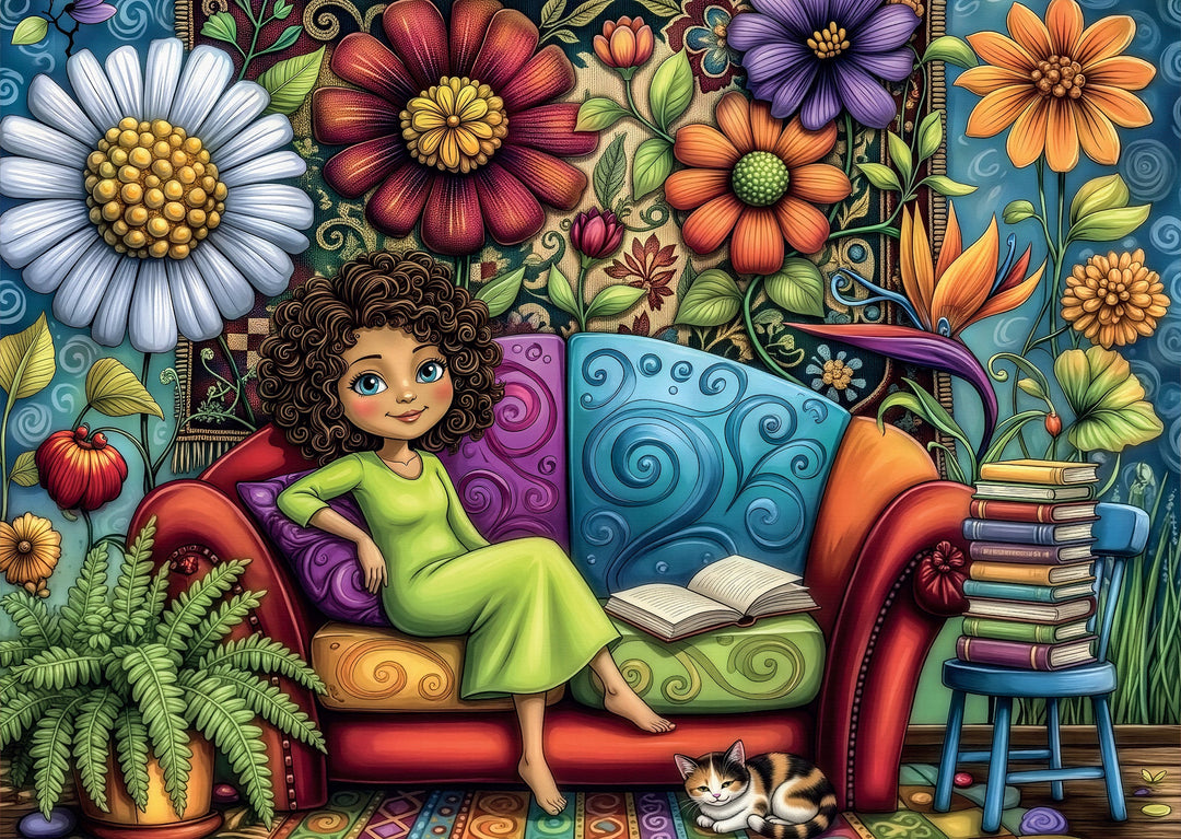 Floral Dream Space 1000 piece Delfy puzzle artwork