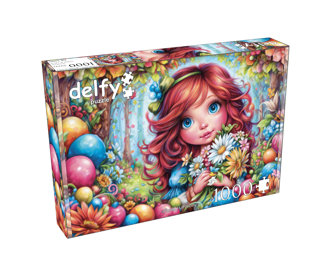 Floral Harmony 1000 piece Delfy puzzle box