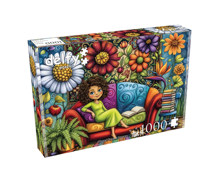 Floral Dream Space 1000 piece Delfy puzzle box