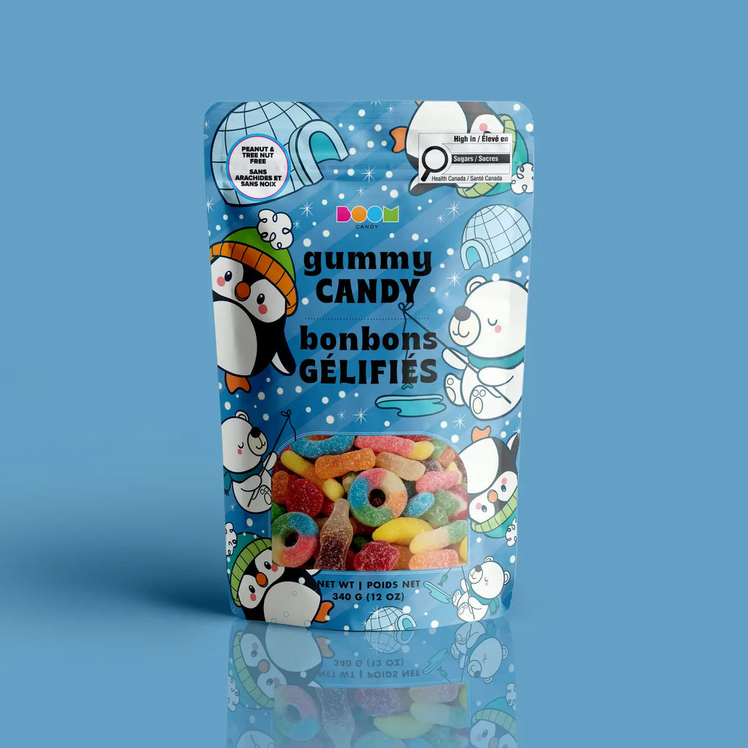 Boom Candy Fishing Polar Bears &amp; Penguins bag front