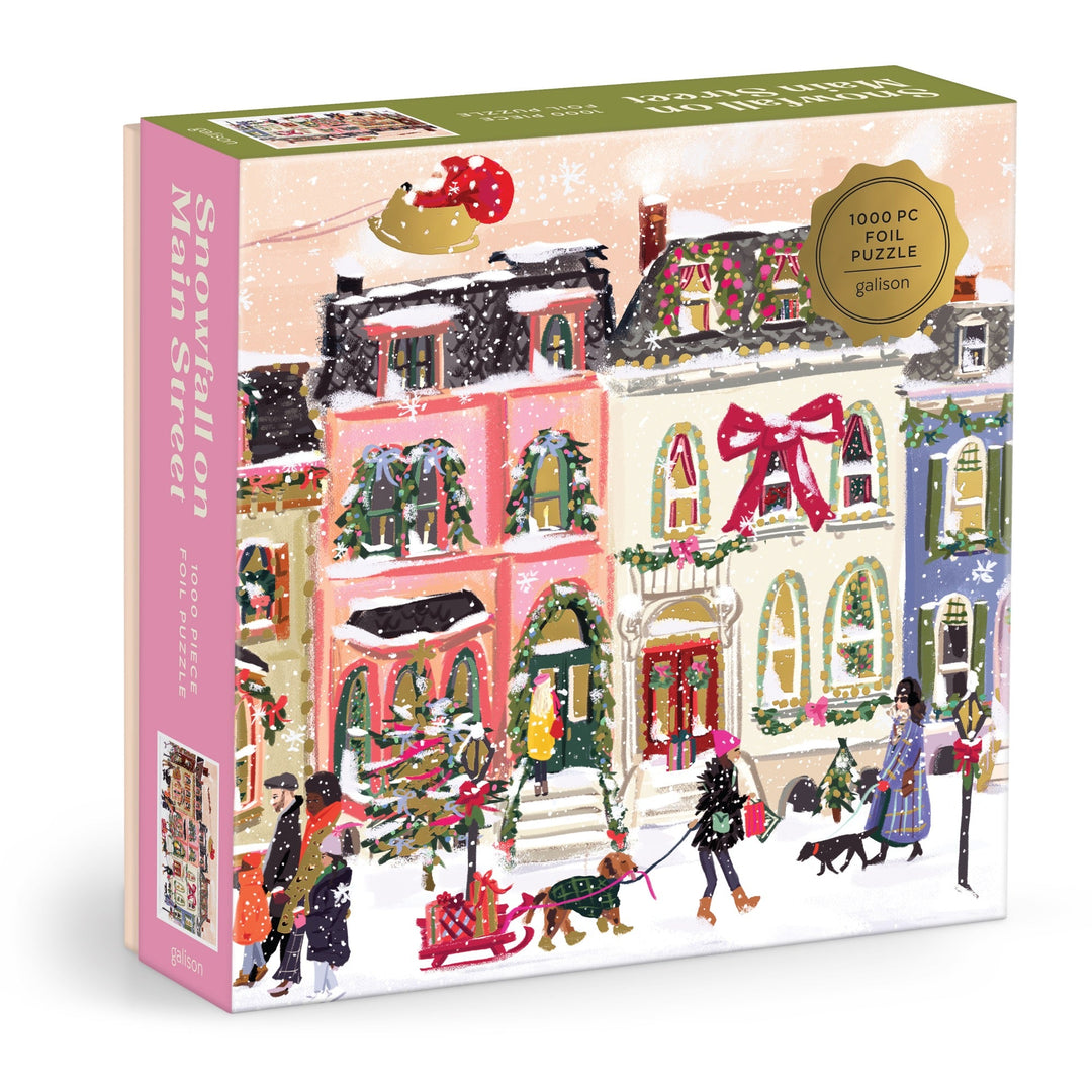 Snowfall on Main Street | 1000 Piece Foil Puzzle