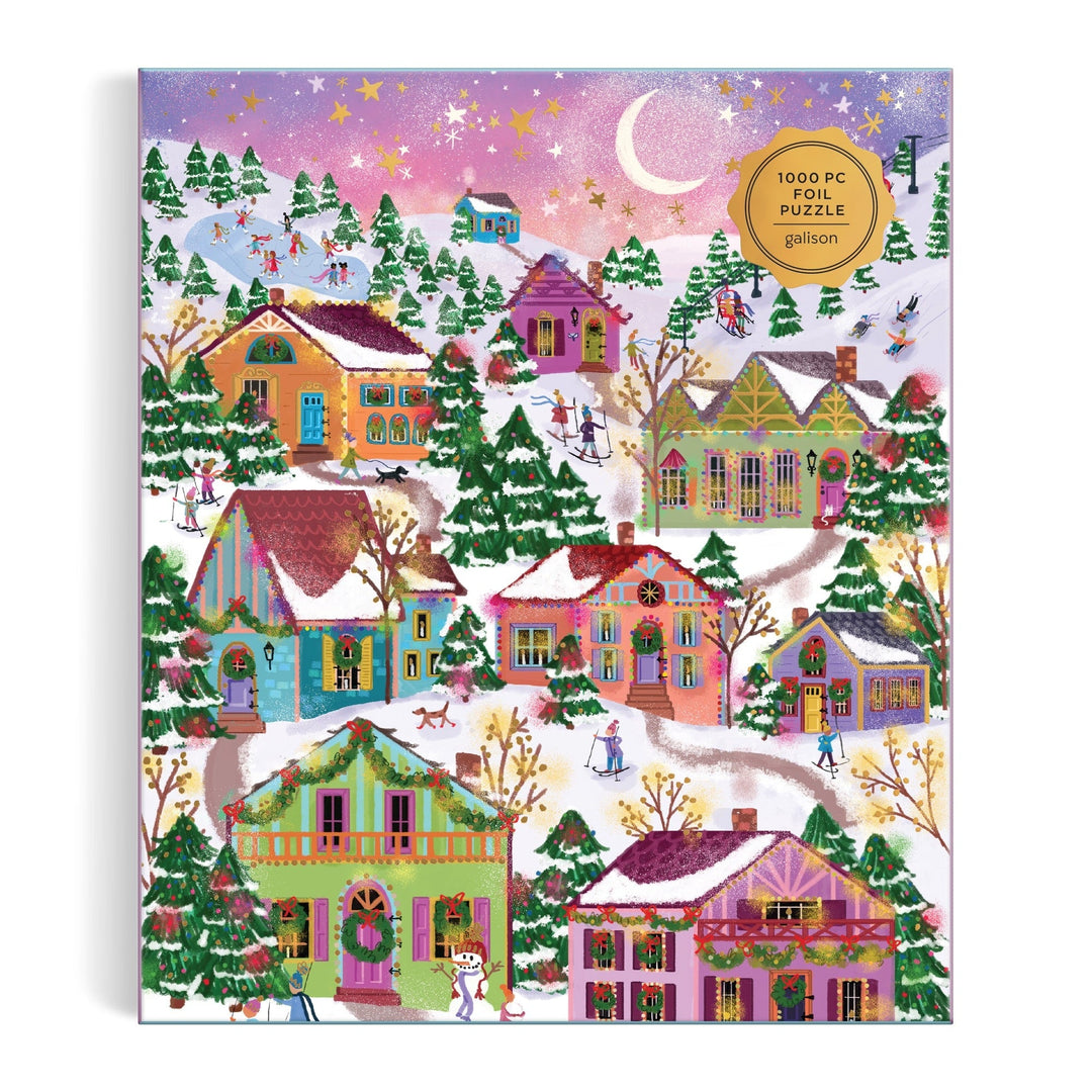 Joy Laforme Snowcap Village | 1000 Piece Foil Puzzle
