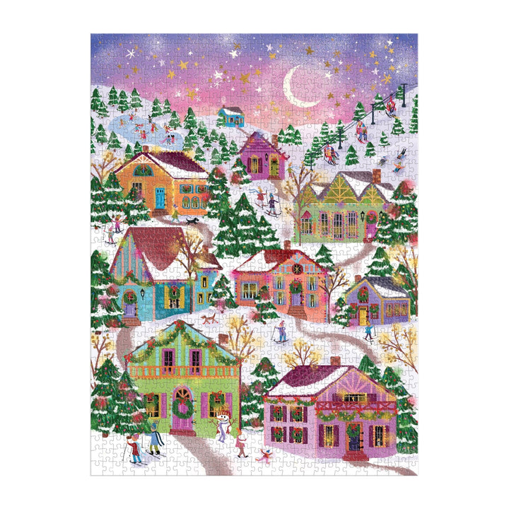 Joy Laforme Snowcap Village | 1000 Piece Foil Puzzle