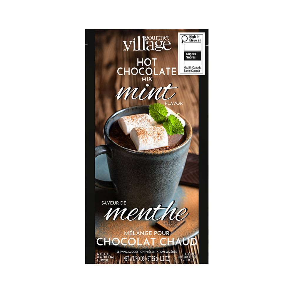 Mint Double Truffle hot chocolate pouch by Gourmet du Village
