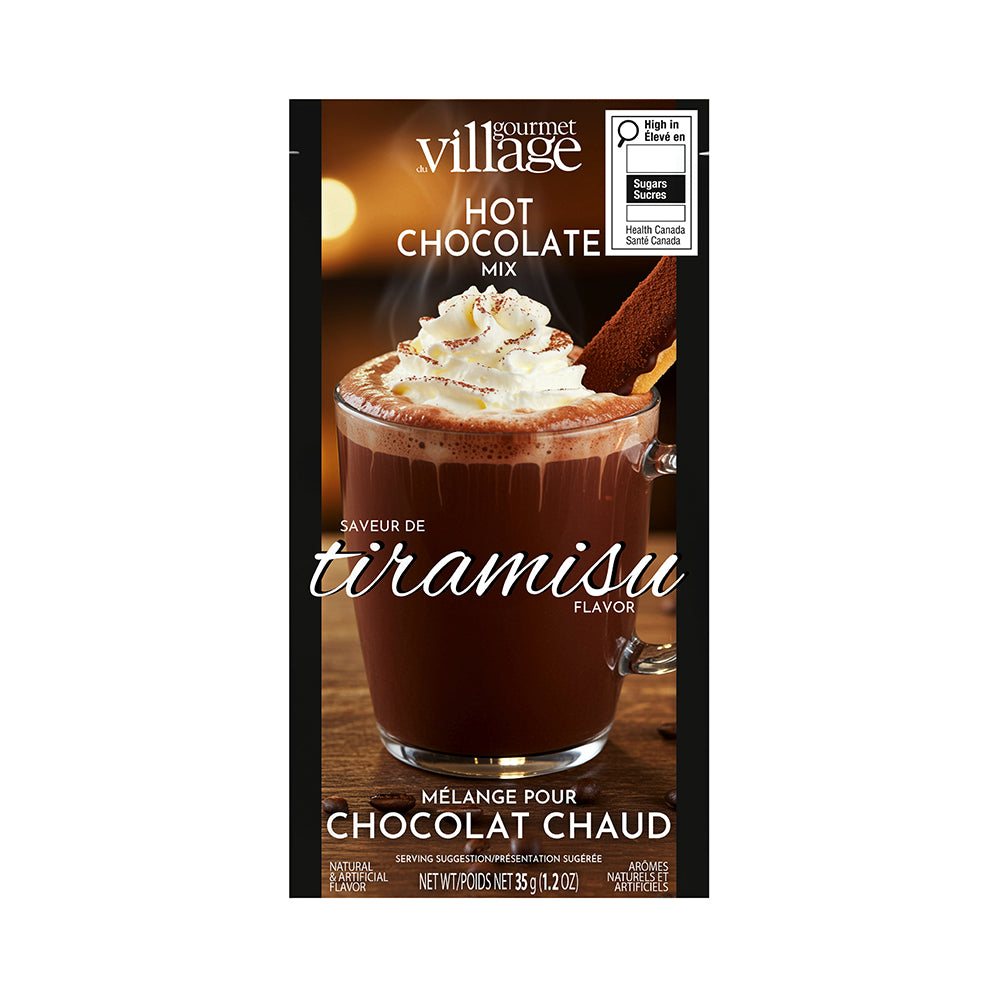 Tiramisu Double Truffle hot chocolate pouch by Gourmet du Village